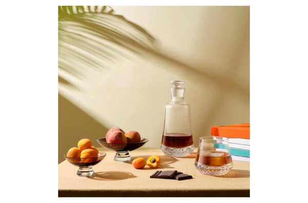 Чаша декоративная Nude Glass Силуэт 22 см, стекло хрустальное, карамельная