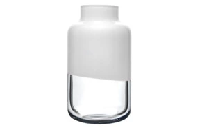 Ваза Nude Glass Магнолия 32 см, стекло хрустальное, опалово-белая