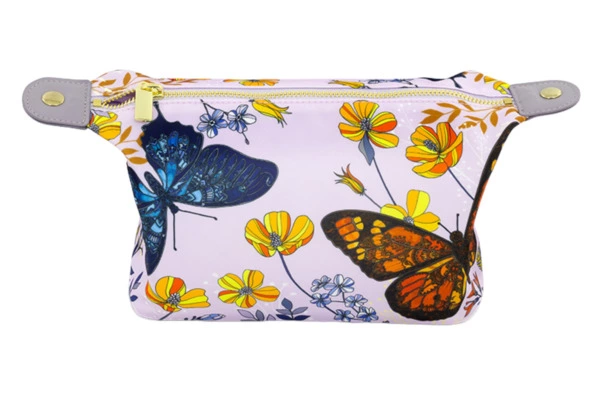 Косметичка Empire Бабочки 23х11х13 см, лавсан, оранжевая