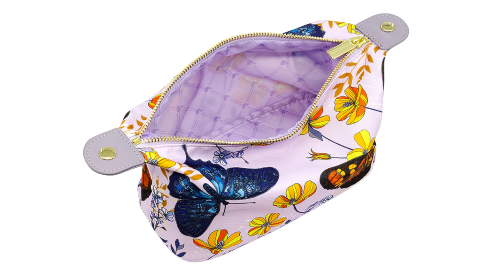 Косметичка Empire Бабочки 23х11х13 см, лавсан, оранжевая