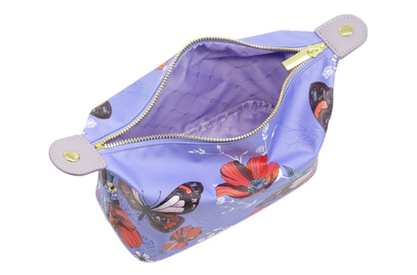 Косметичка Empire Бабочки 23х11х13 см, лавсан, фиолетовая