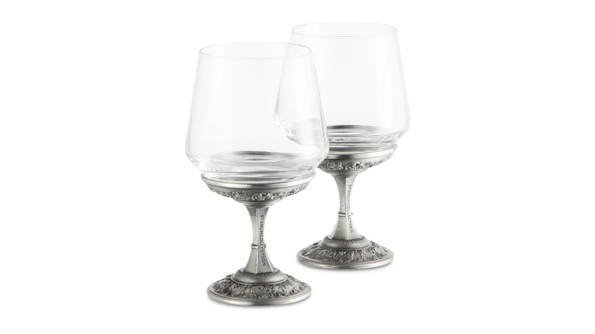 Набор бокалов для красного вина StanumCollection Лоза Классическая 440 мл, 2 шт, пьютер (олово), п/к