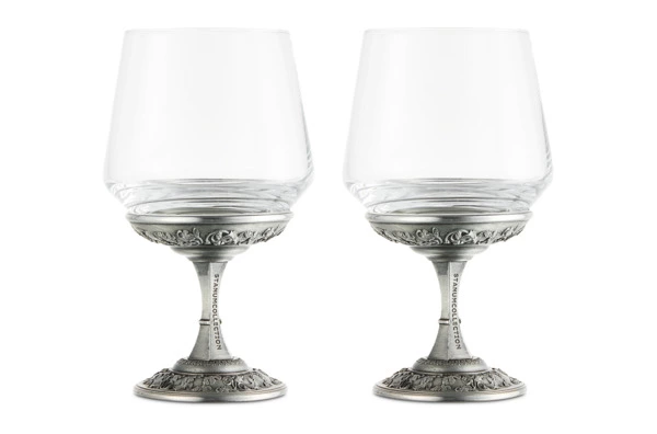 Набор бокалов для красного вина StanumCollection Лоза Классическая 440 мл, 2 шт, пьютер (олово), п/к