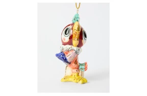 Игрушка елочная Лефортовский фарфор Попугай Кеша 4,5х5х11,2 см, фарфор, ручная работа, п/к