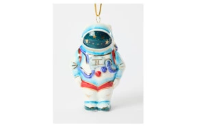 Игрушка елочная Лефортовский фарфор Космонавт 6,5х5х10,5 см, фарфор, ручная работа, п/к
