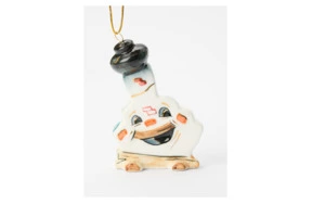 Игрушка елочная Лефортовский фарфор Печка 7,5х4х10,5 см, фарфор, ручная работа, п/к