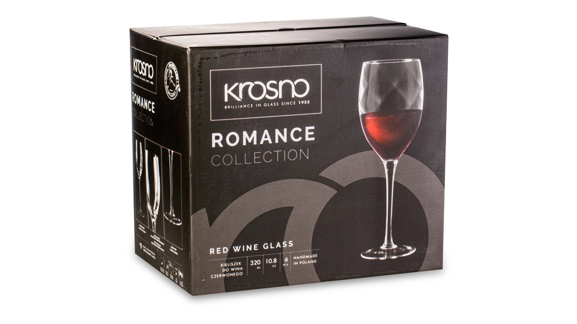 Набор бокалов для красного вина Krosno Романтика 320 мл, 5 шт