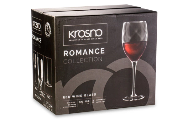 Набор бокалов для красного вина Krosno Романтика 320 мл, 5 шт
