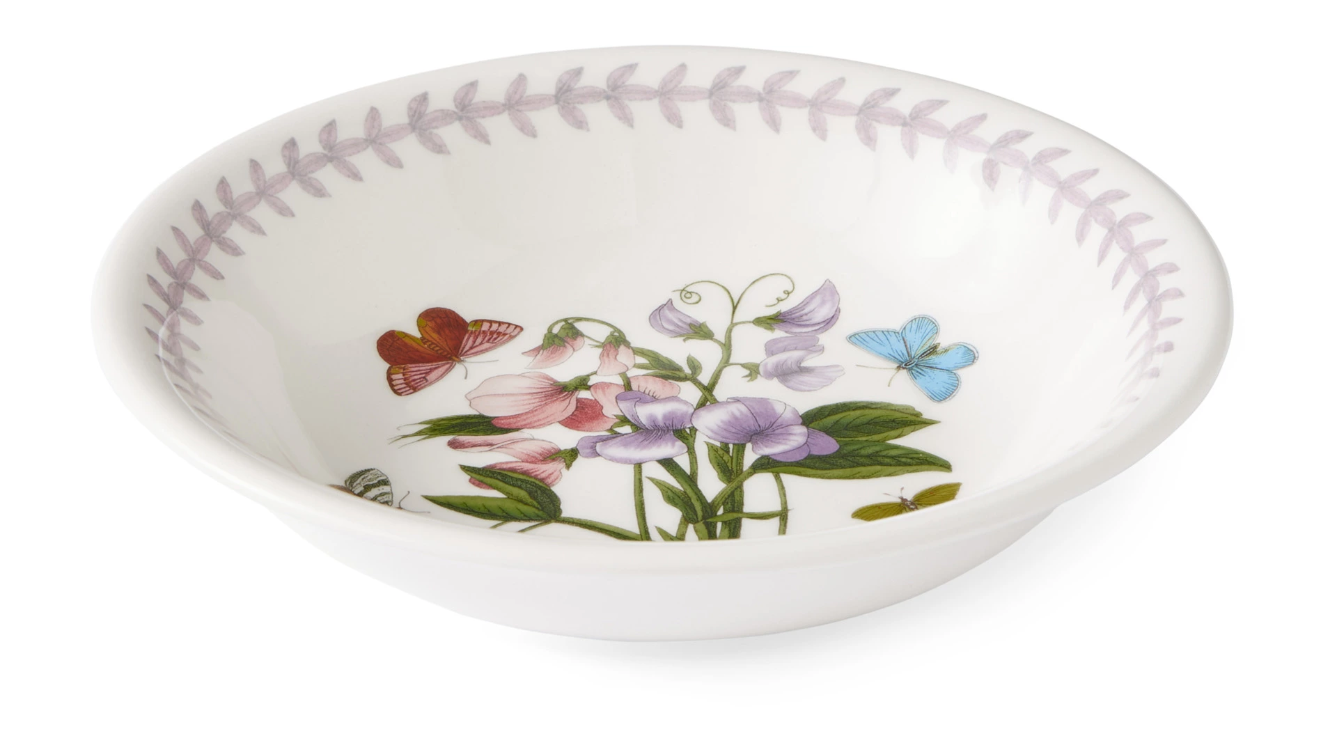 Салатник порционный Portmeirion Ботанический сад. Летний луг Душистый горошек 18 см, фаянс