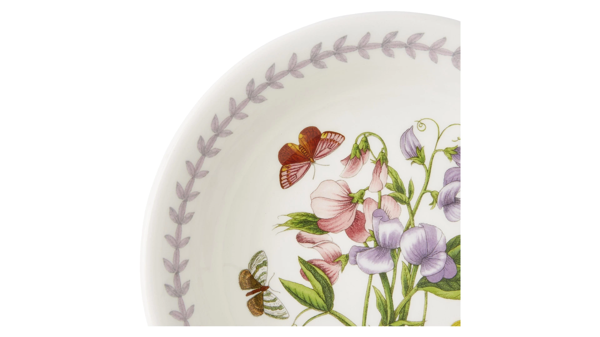 Салатник порционный Portmeirion Ботанический сад. Летний луг Душистый горошек 18 см, фаянс