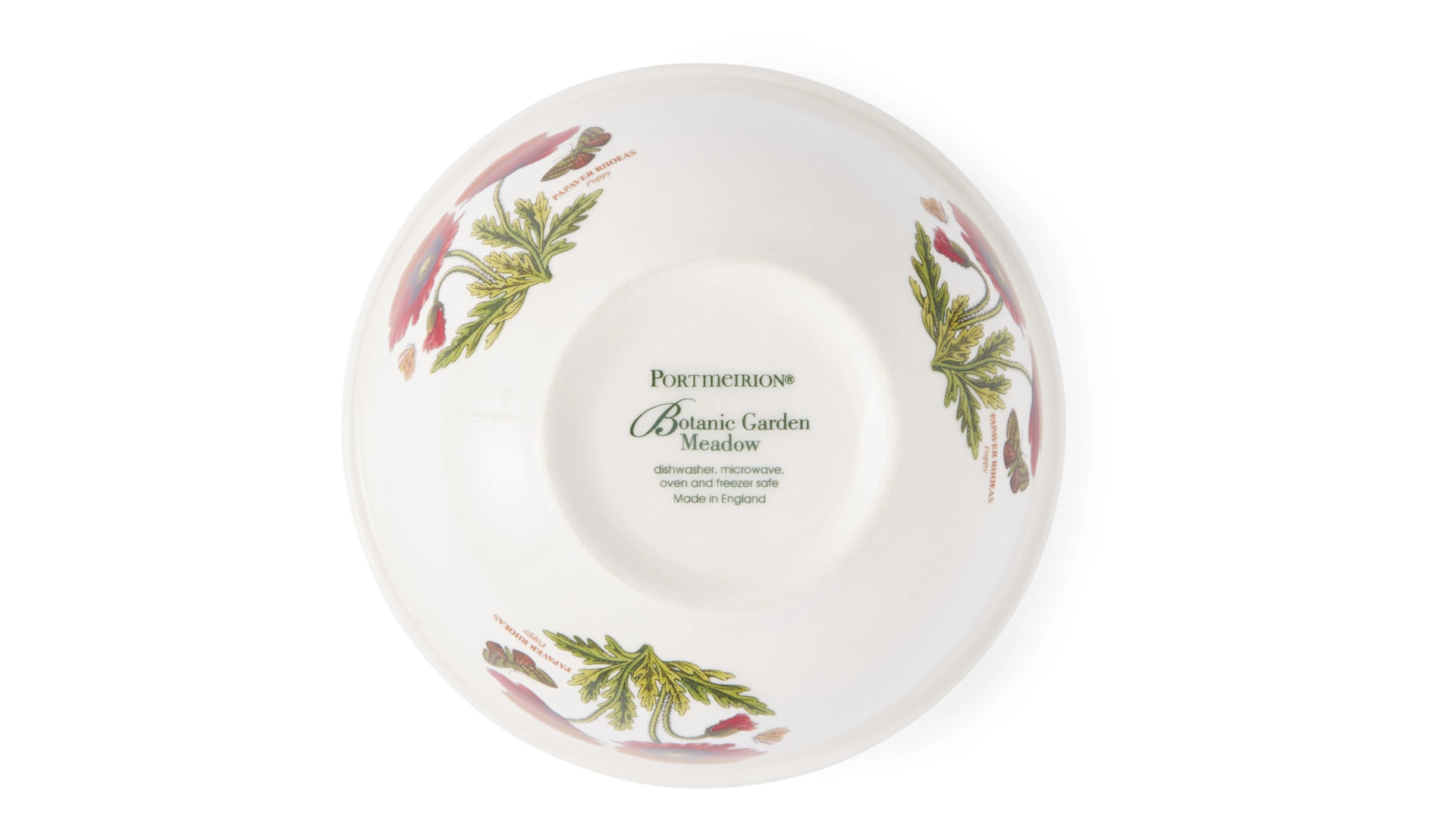 Салатник порционный Portmeirion Ботанический сад. Летний луг Мак 13 см, фаянс