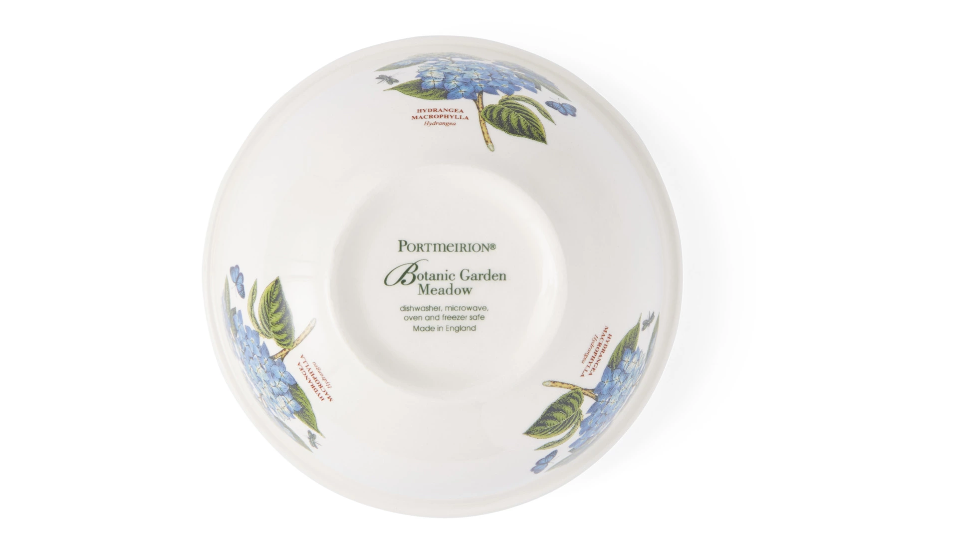 Салатник порционный Portmeirion Ботанический сад. Летний луг Гортензия 13 см, фаянс