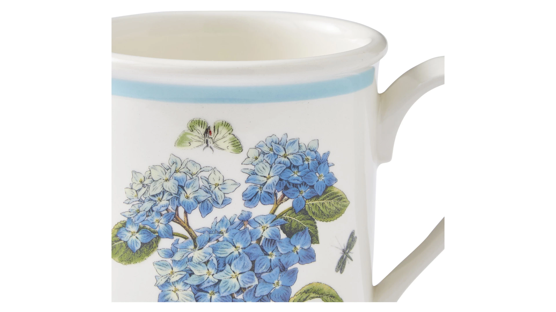 Кружка Portmeirion Ботанический сад. Летний луг Гортензия 340 мл, фаянс