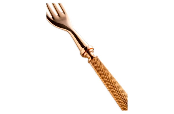 Вилка столовая Alain Saint-Joanis Дюны, розовая позолота