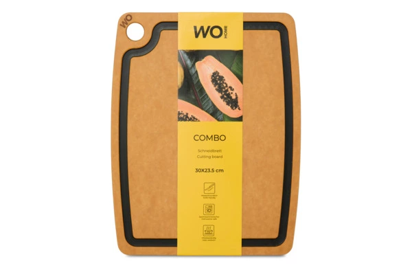Доска разделочная WO HOME Сombo 30х23,5 см, древесный композит, бежевая
