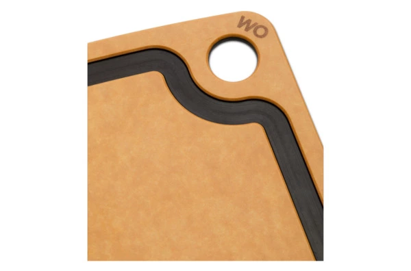 Доска разделочная WO HOME Сombo 37х27,5 см, древесный композит, бежевая
