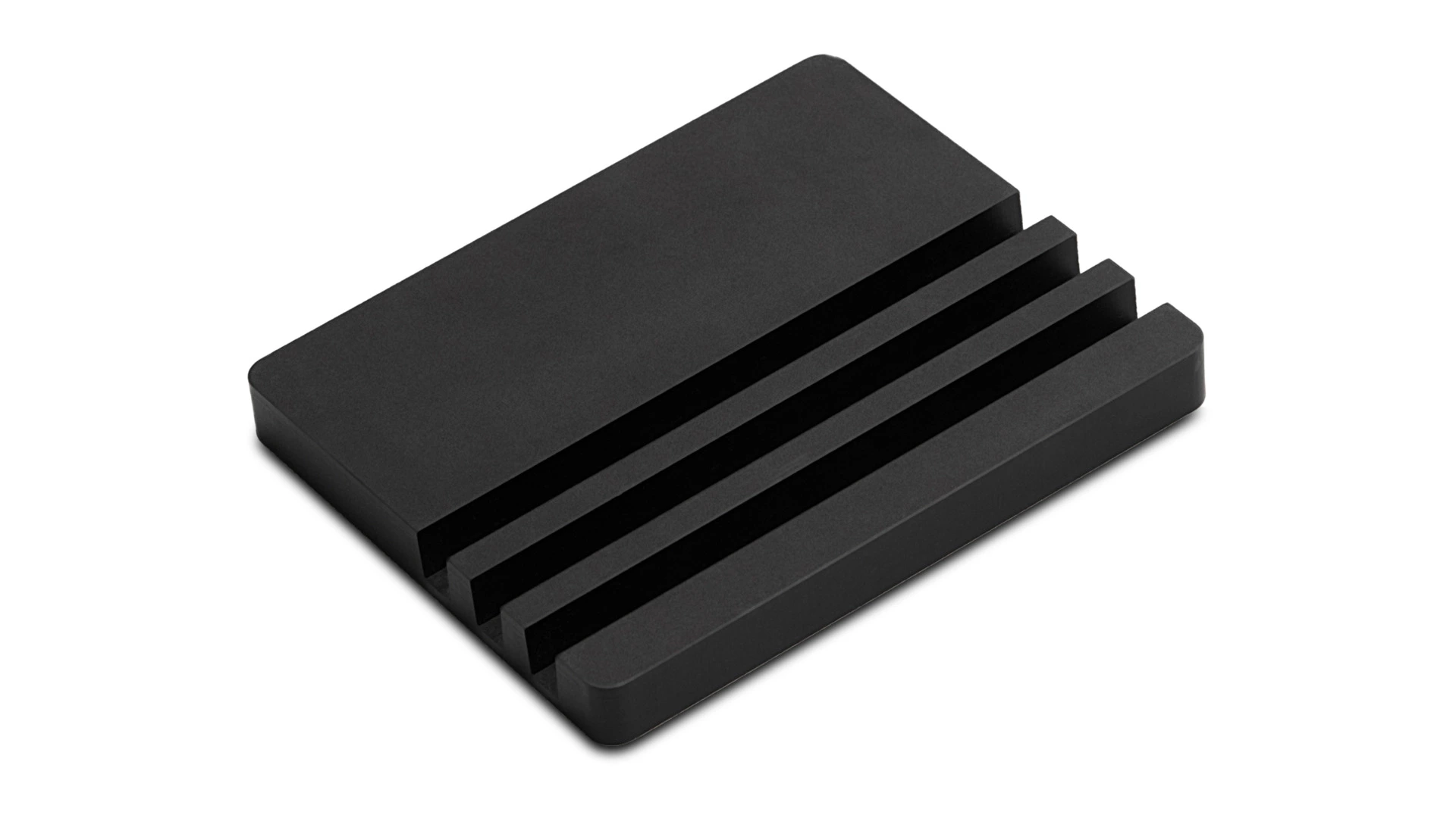 Подставка для разделочных досок WO HOME 12,5х10 см, древесный композит, черная