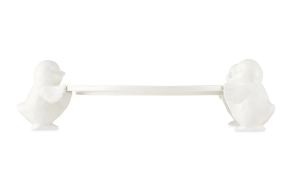 Корзинка для конфет Decor de table Цыпленок 14х15,4 см, керамика, белая