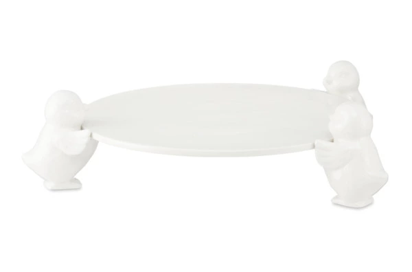 Корзинка для конфет Decor de table Цыпленок 14х15,4 см, керамика, белая