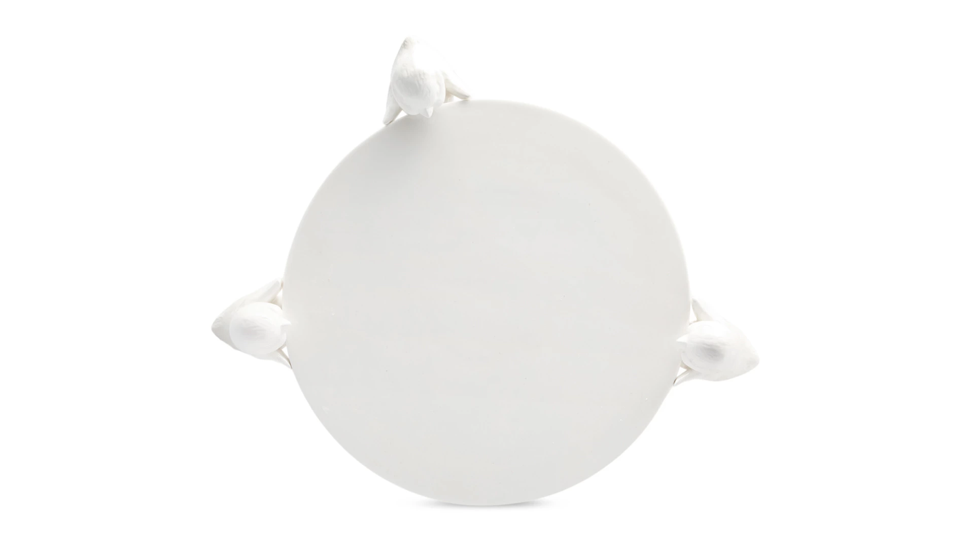 Корзинка для конфет Decor de table Цыпленок 14х15,4 см, керамика, белая