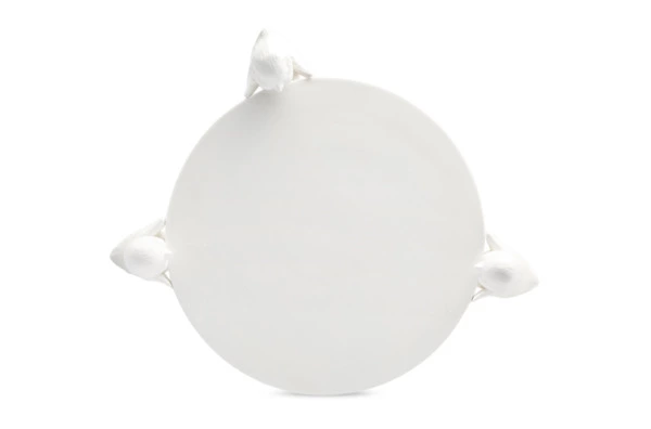 Корзинка для конфет Decor de table Цыпленок 14х15,4 см, керамика, белая