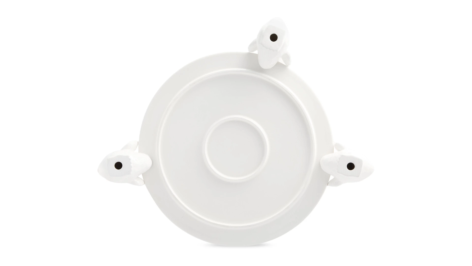 Корзинка для конфет Decor de table Цыпленок 14х15,4 см, керамика, белая