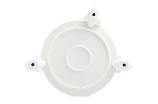 Корзинка для конфет Decor de table Цыпленок 14х15,4 см, керамика, белая