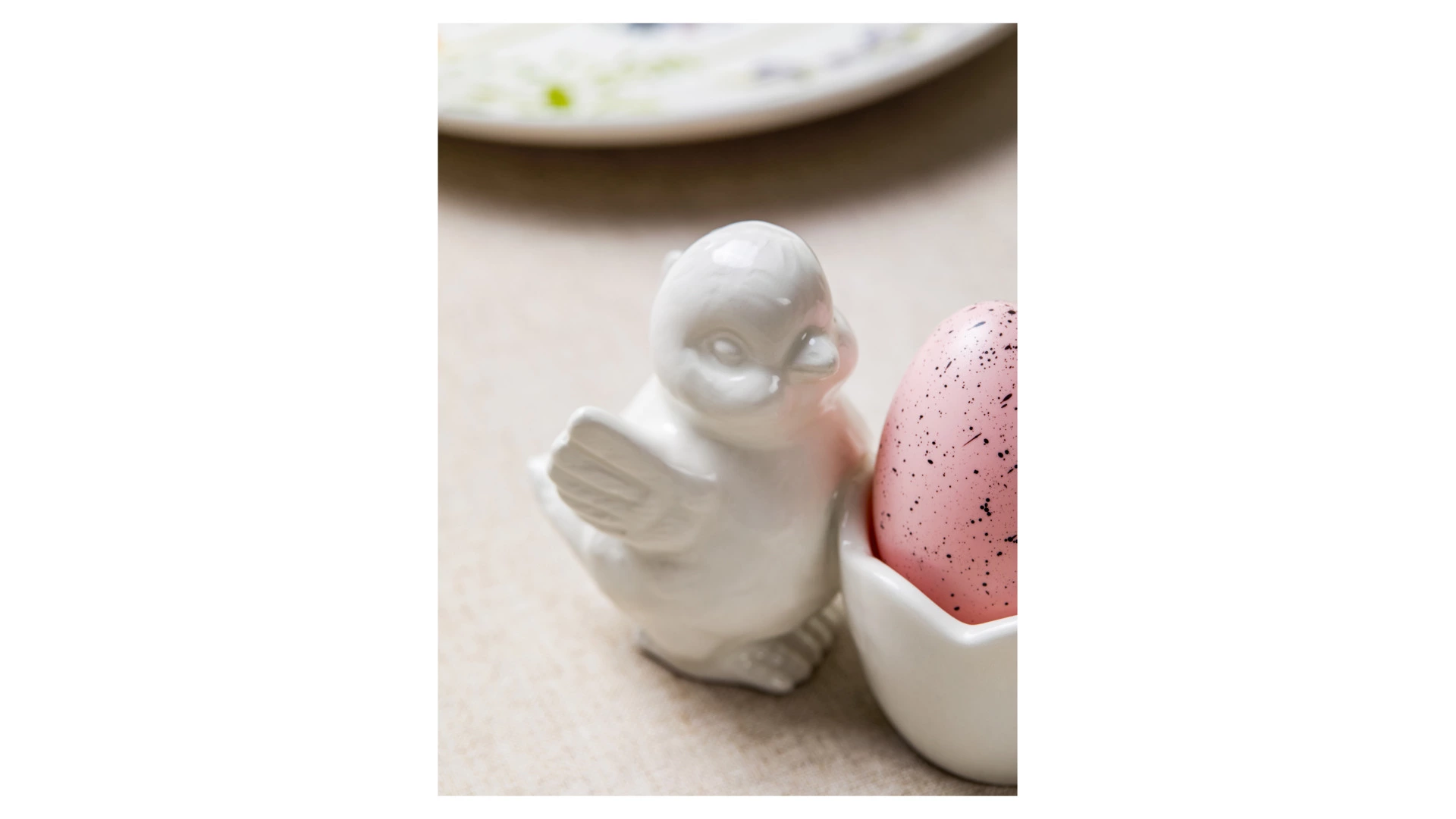 Подставка для яйца Decor de table Цыпленок 11,5х9 см, керамика, белая