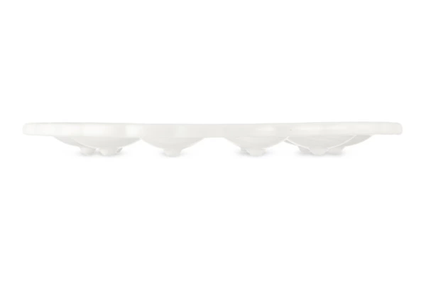 Блюдо для 10 яиц круглое Decor de table 28 см, керамика, белое