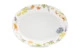 Блюдо для фруктов овальное Decor de table Полевые цветы 19,7х25,6 см, керамика, белое