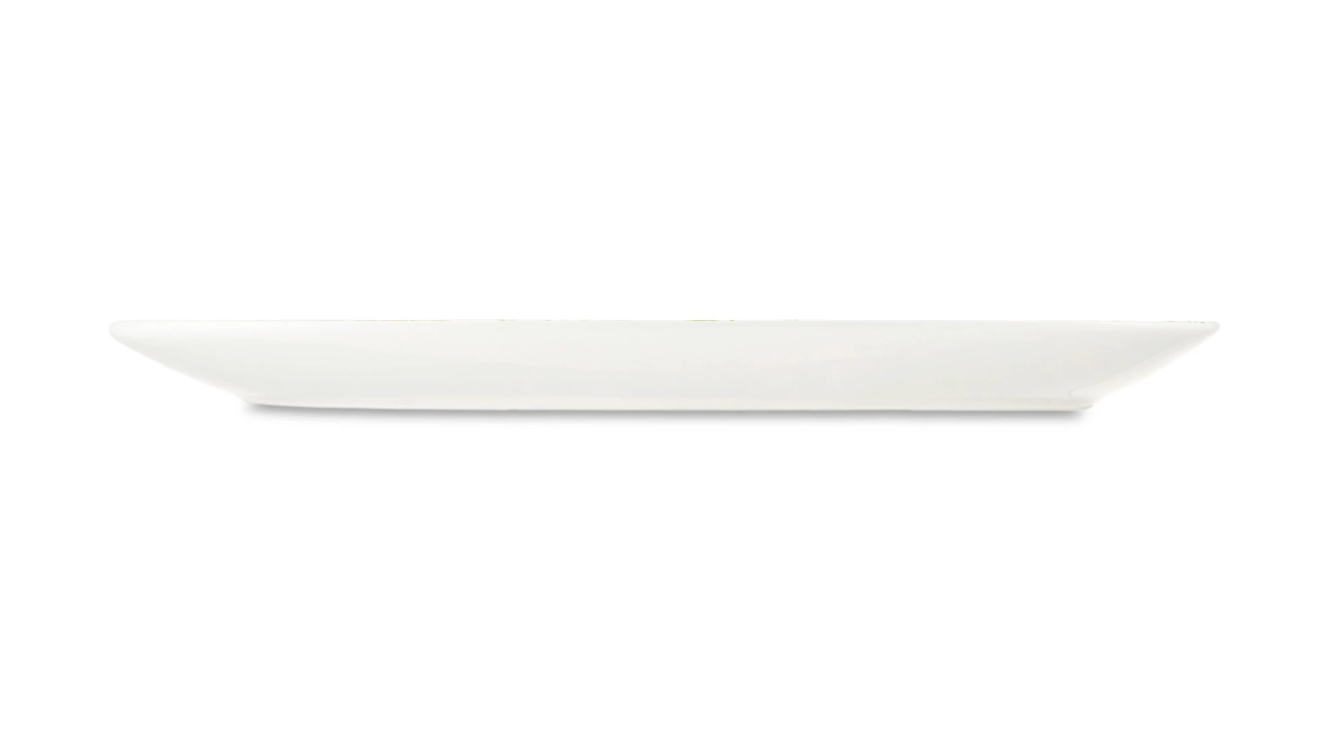 Блюдо овальное Decor de table Полевые цветы 39,7х29 см, керамика, белое