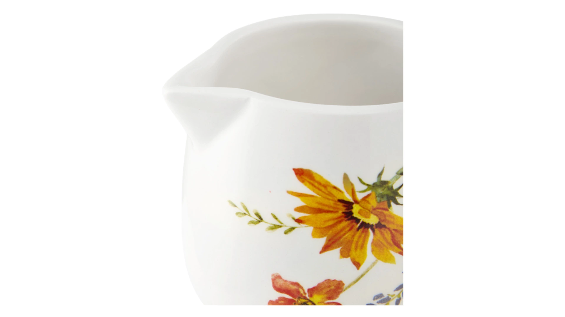 Молочник Decor de table Полевые цветы 330 мл, керамика, белый