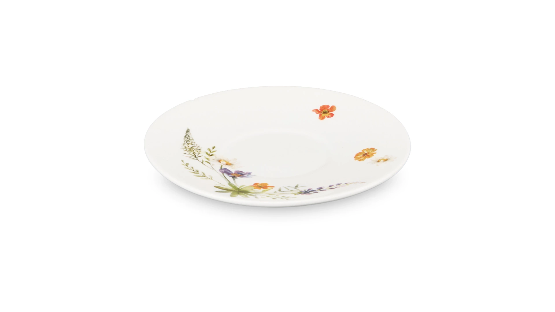 Набор Эгоист Decor de table Полевые цветы чайник 250 мл, чашка чайная 250 мл, керамика, белый