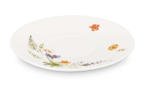 Набор Эгоист Decor de table Полевые цветы чайник 250 мл, чашка чайная 250 мл, керамика, белый