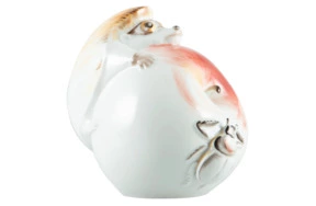 Фигурка Meissen Ежик с яблоком 9 см, фарфор, ручная работа