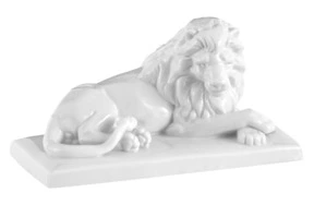 Фигурка Meissen Лев 16 см, Максимилиан Хагштоц, фарфор, белая