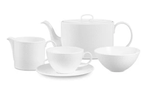Сервиз чайный Wedgwood Джио на 6 персон 15 предметов, фарфор костяной