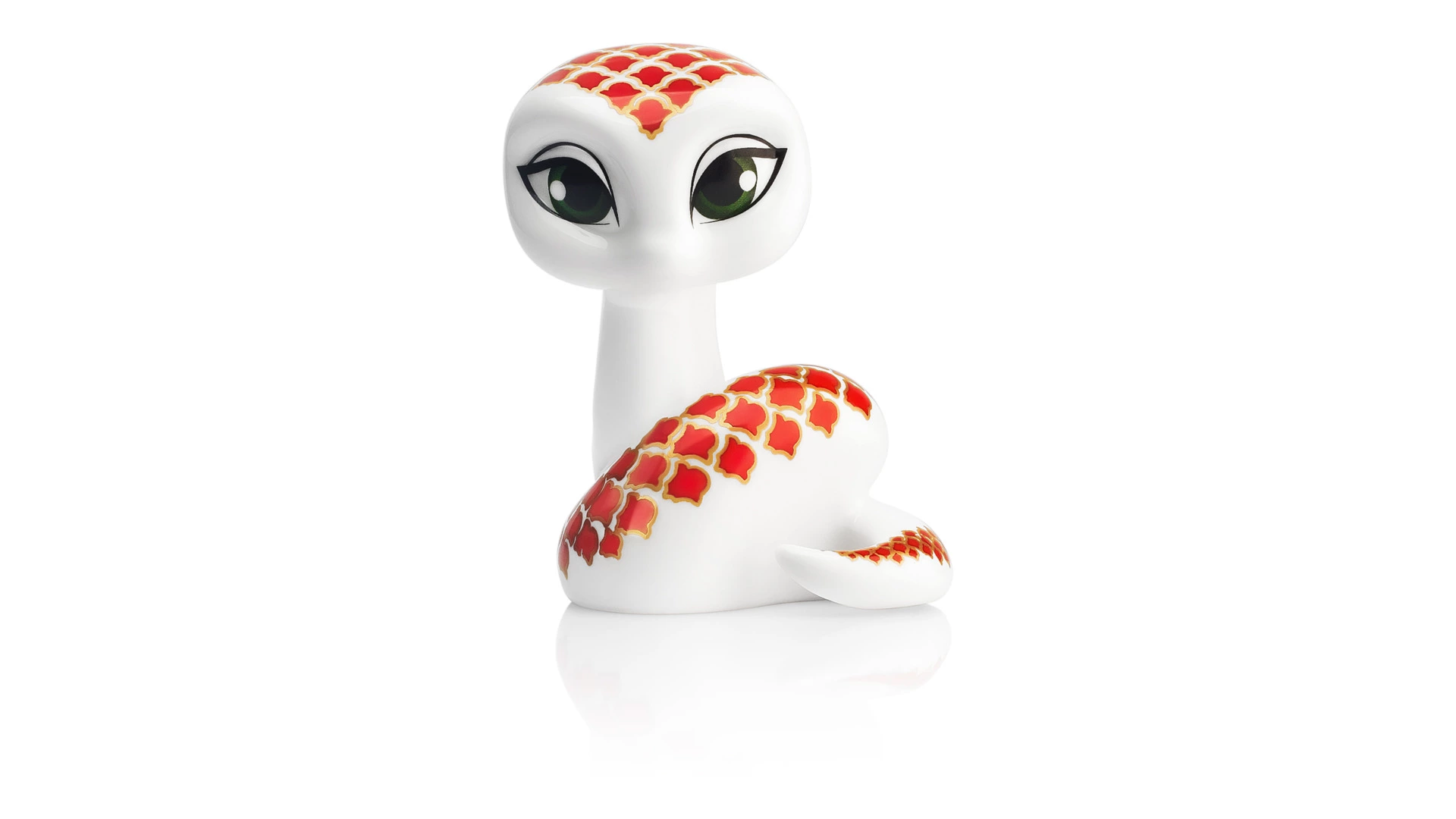 Статуэтка Змейка My Ceramic Story Феерия 5х7х9 см, фарфор твердый