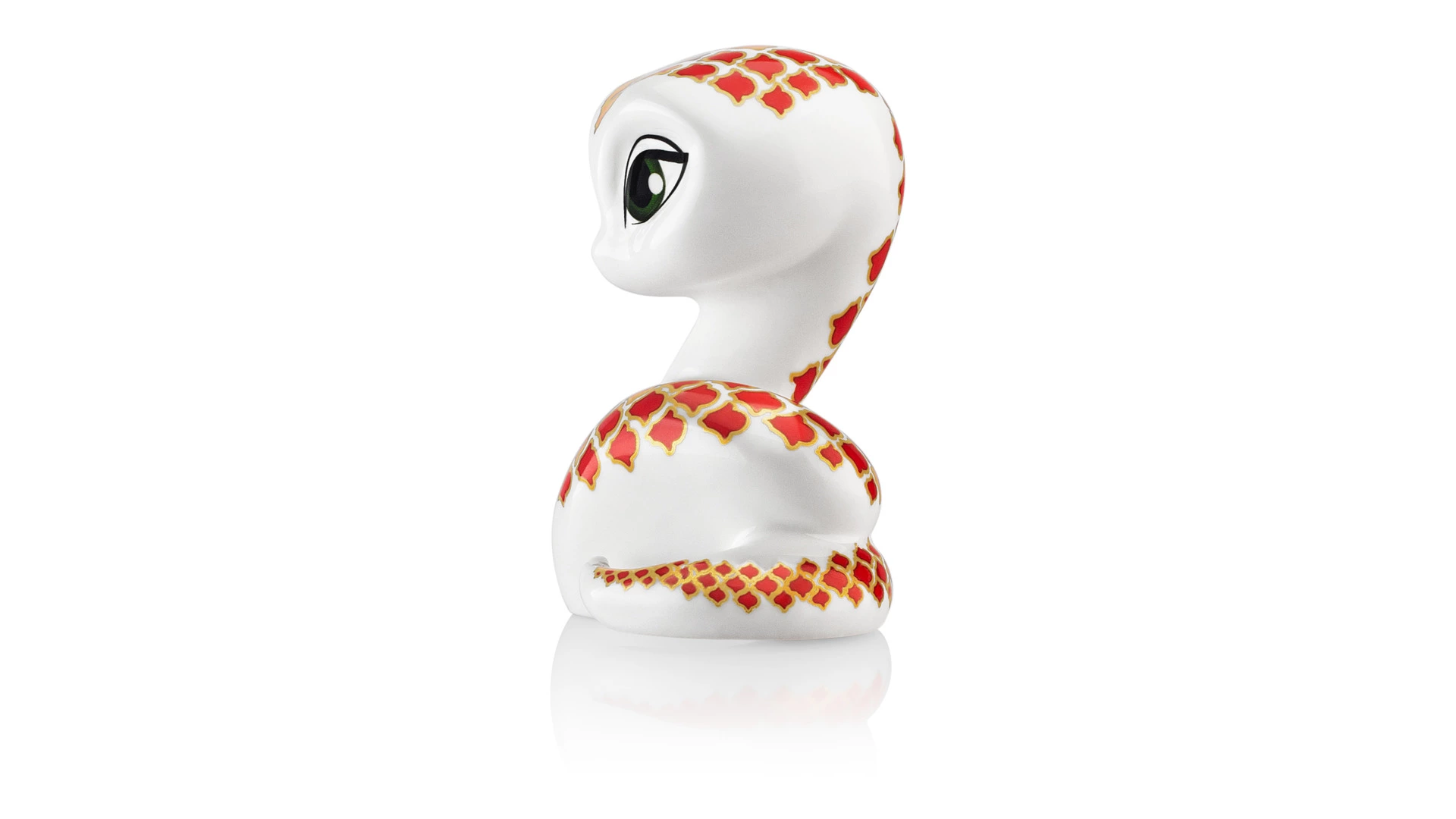 Статуэтка Змейка My Ceramic Story Феерия 5х7х9 см, фарфор твердый