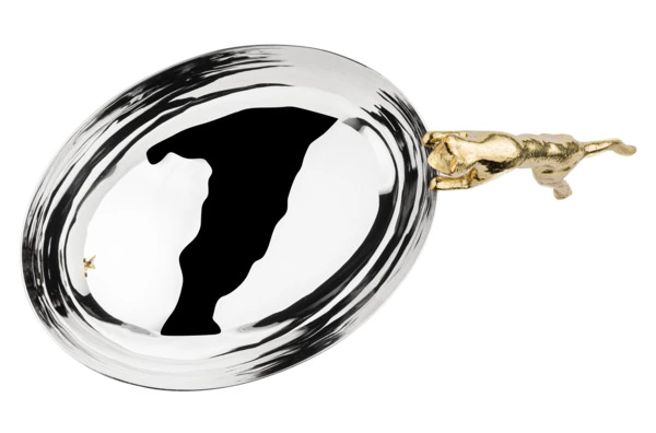 Чаша Michael Aram Кот 19 см, сталь нержавеющая