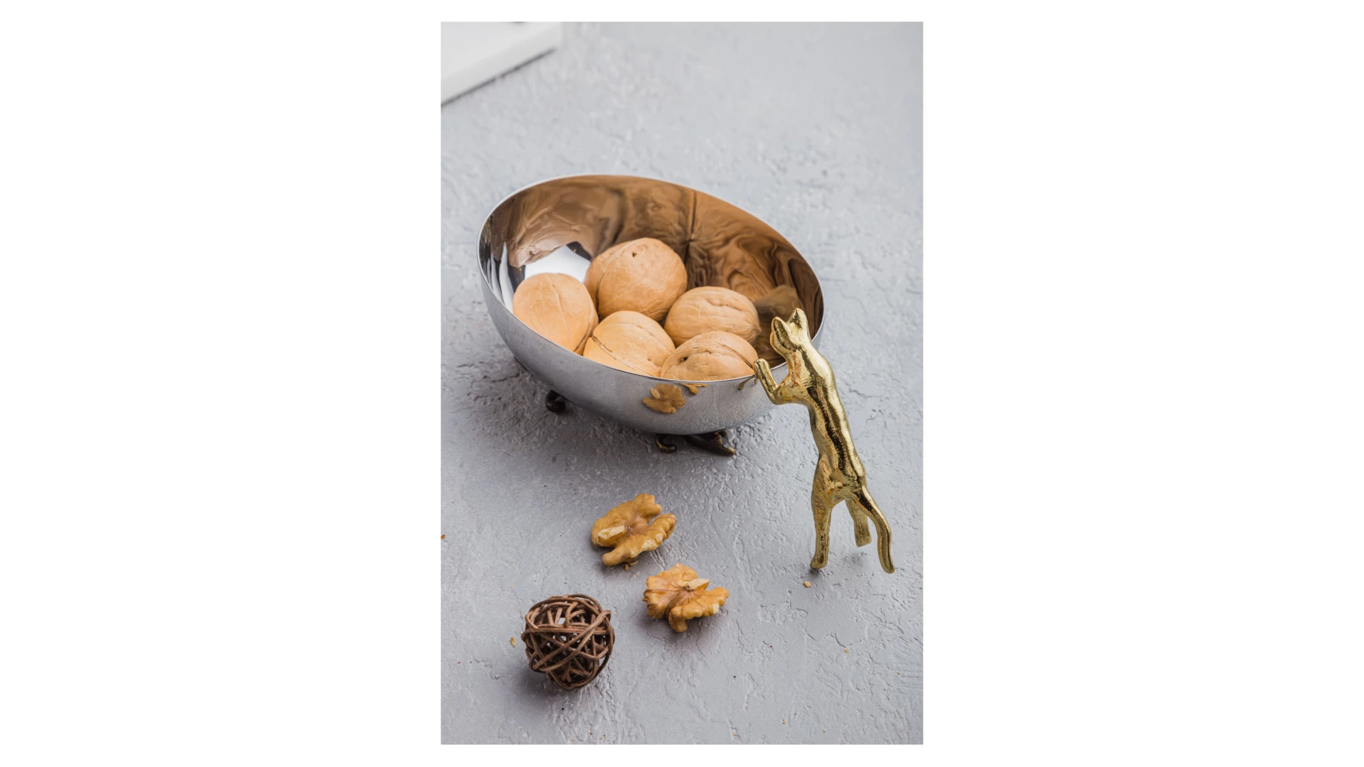 Чаша Michael Aram Кот 19 см, сталь нержавеющая