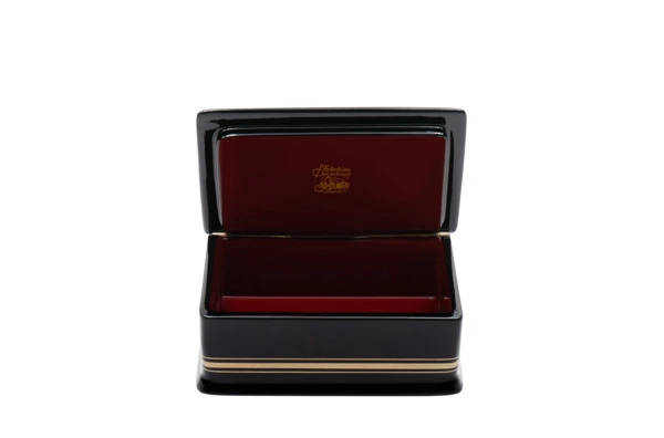 Шкатулка Федоскино Древесная змея 10х6х4 см, папье-маше