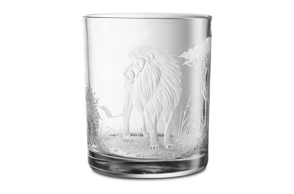 Набор стаканов для виски Decor de table Гладь Львы 330 мл, 2 шт, хрусталь