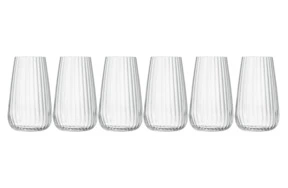 Набор стаканов для воды Luigi Bormioli Вечеринка 570 мл, 6 шт, стекло хрустальное, п/к