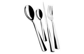 Набор столовых приборов Bugatti Caprera на 6 персон 24 предмета, сталь нержавеющая, серый