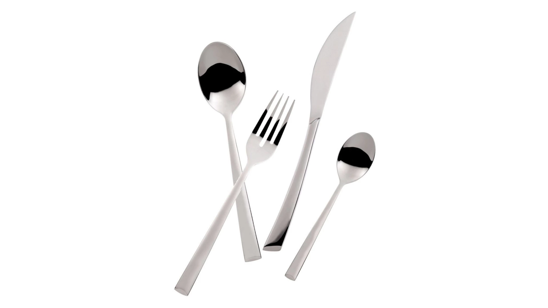 Набор столовых приборов Bugatti Caprera на 6 персон 24 предмета, сталь нержавеющая, серый