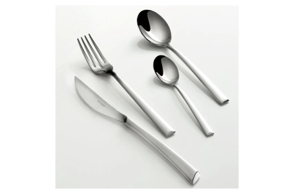 Набор столовых приборов Bugatti Caprera на 6 персон 24 предмета, сталь нержавеющая, серый