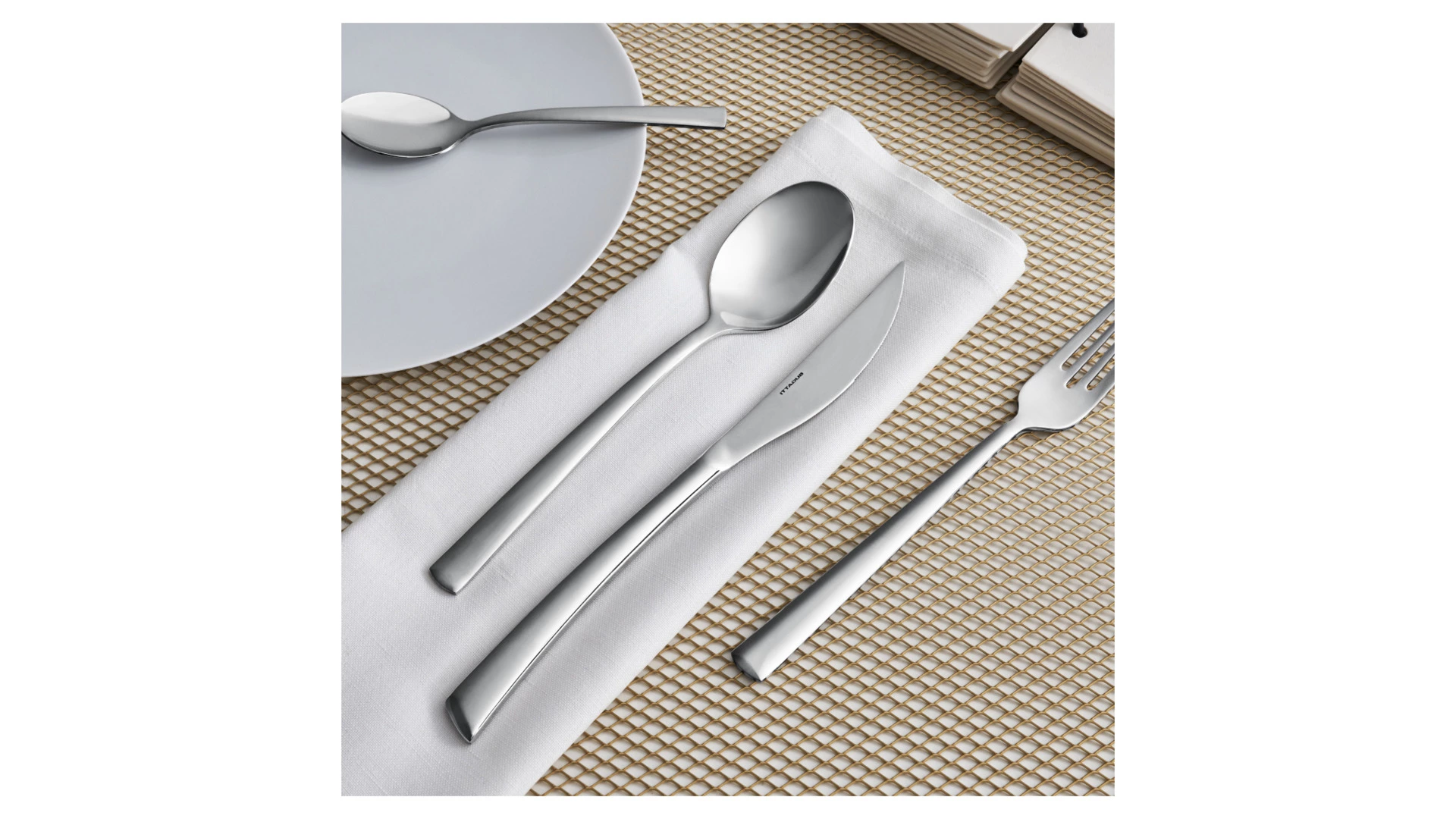 Набор столовых приборов Bugatti Caprera на 6 персон 24 предмета, сталь нержавеющая, серый