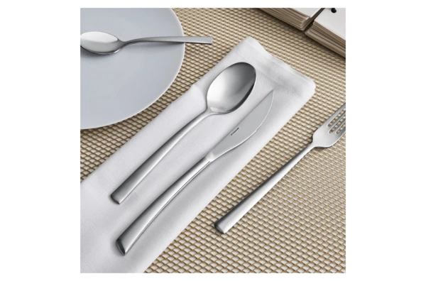 Набор столовых приборов Bugatti Caprera на 6 персон 24 предмета, сталь нержавеющая, серый