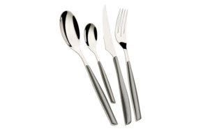 Набор столовых приборов Bugatti Glamour на 6 персон 24 предмета, сталь нержавеющая, серебряный